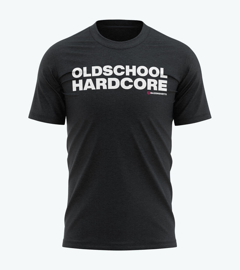 oldschool hardcore tshirt zwart